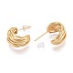 Латунь серьги EJEW-T048-14G-3