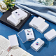 Nbeads 12 個の宝石ディスプレイボックス  5.7x3.7x1.5cm透明アクリル長方形ジュエリーディスプレイコンテナダイヤモンド収納ボックス、透明な上蓋とベアストーンダイヤモンドコイン用の白いスポンジ付き CON-WH0087-53B-5