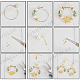 Kit per la creazione di orecchini geometrici fai da te di Sunnyclue DIY-SC0022-62-6