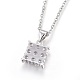 304 Stainless Steel Pendant Necklaces NJEW-O108-17P-2
