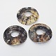 Printed Natural Akoya Shell Pendants for Necklace Making SSHEL-J016-01-2