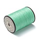 ラウンドワックスポリエステル糸ストリング  マイクロマクラメコード  ツイストコード  革縫い用  ミディアムシーグリーン  0.55mm  約131.23ヤード（120m）/ロール YC-D004-02C-025-2