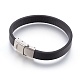 Microfiber Leather Cord Bracelets BJEW-L635-01A-02-2