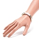 Bracelet extensible perlé tube incurvé acrylique pour femme BJEW-JB08439-01-3