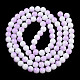 Two Tone Opaque Baking Painted Glass Beads Strands DGLA-Q027-8mm-02-2