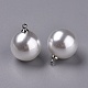 Pendentifs de perle d'imitation acrylique OACR-L009-A01-P-2