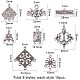 Links componente lampadario stile tibetano TIBE-PH0004-58-2