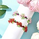 2 браслет из акрила с цветочным узором BJEW-MZ00221-3