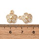 Латунные микро проложить кубического циркония подвески KK-Z112-17G-3