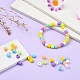 6 brins de perles en pâte polymère couleurs CLAY-YW0001-18-8