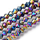 Chapelets de perles en verre électroplaqué X-EGLA-R094-4mm-02-1