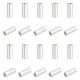 PH PandaHall 925 Sterling Silver Crimp Beads 20pcs Tube Spacer Beads 5mm End Stopper Beads Crimp Tube Beads Jewelry Crimping Beads for DIY Necklace Bracelet Jewelry Making Finding FIND-PH0006-98-1