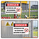 Panneaux d'avertissement vierges en aluminium globleland DIY-GL0003-03A-10