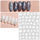Calcomanías de uñas de arte calcomanías MRMJ-Q034-062A-1