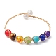 Bracelet en perles et pierres mélangées naturelles et synthétiques BJEW-JB09646-1