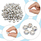 80 шт. полимерная глина со стразами европейские бусины с большими отверстиями с серебряными латунными сердечниками FPDL-LT0001-02D-4