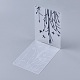 Прозрачный прозрачный пластиковый штамп / печать DIY-WH0110-04A-2