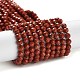 Chapelets de perles en jaspe rouge naturel G-J400-E15-02-1