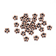 チベット風スペーサービーズ  鉛フリー＆カドミウムフリー  赤銅色  花  4.5x1.5mm  穴：1mm K08XP061-2
