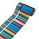 2Rolls 2 Styles Stripe Pattern Printed Polyester Grosgrain Ribbon OCOR-TA0001-37N-1