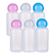 ベネクリートプラスチックスクイーズボトルセット  化粧品容器  丸ネジ蓋付き  ミックスカラー  75x29mm  2個/カラー  6個/袋 CON-BC0004-40-1
