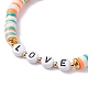 Handgefertigte geflochtene Perlenarmbänder aus Polymer-Ton BJEW-TA00043-20