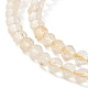 Chapelets de perles de citrine naturelle G-F509-40-3mm-3