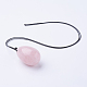 Diy naturelle quartz rose pendentif colliers faisant NJEW-P201-01-4