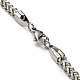 201 Stainless Steel Wheat Chains Necklace STAS-Z056-05P-3