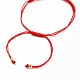 Adjustable Nylon Thread Braided Bead Bracelets BJEW-JB05588-4