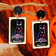 Крутая башня с принтом Хэллоуина двухсторонние акриловые серьги-гвоздики с подвесками MP9390-1-1