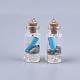 Decoraciones pendientes de cristal de la botella que desea GLAA-S181-02G-2
