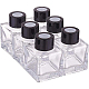 ベネクレア50mlアロマテラピーボトル  車のガラス香水瓶  揮発性の瓶  正方形  ブラック  5x5x7cm  容量：50ミリリットル  6個/箱 MRMJ-BC0001-70B-4