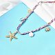 Женские ожерелья с подвеской в виде морской звезды NJEW-A063-08G-5