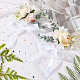 シルクの手首  プラスチック製の模造花付き  結婚式のための  パーティーの装飾  ビスク  585~590mm AJEW-WH0241-13A-5