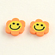 Handmade Flower Polymer Clay Cabochons for Ear Studs Making CLAY-R057-01-2