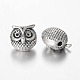 Owl Alloy Beads PALLOY-L161-04AS-1