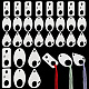 PH PandaHall 30PCS Acrylic Floss Bobbins FIND-PH0010-06B-1