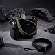 Olycraft 2 pièces bracelets d'appareil photo noirs dragonne d'appareil photo en nylon de 38.7 cm avec 201 anneaux fendus en acier inoxydable et en fer conception détachable poignée sécurisée pour cage d'appareil photo poignée d'appareil photo 2 couleurs FIND-OC0002-13-6