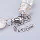 Natural Quartz Crystal Beaded Necklaces NJEW-P174-08-3