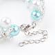 Bracelets de perles rondes en verre perlé BJEW-JB03306-4