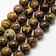 Natural Dendritic Jasper Beads Strands G-E382-07-8mm-2
