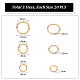 UNICRAFTALE 60Pcs 3 Sizes 4/6/8mm 304 Stainless Steel Jump Rings Twisted Open Jump Rings Round Golden Jump Rings Connector Small Metal O Ring for DIY Earring Bracelet Necklace STAS-UN0046-08-3