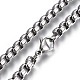 304 Stainless Steel Box Chain Necklaces NJEW-O110-05J-P-2