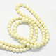 Baking Painted Glass Round Bead Strands DGLA-Q020-8mm-02-3