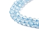 Натуральные бусы из голубого топаза нити G-H079-A02-03-4