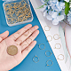 UNICRAFTALE About 100pcs Golden Wine Glass Ring 15mm Stainless Steel Hoop Earring Hypoallergenic Wine Glass Charms Rings Bead Earring Hoops for Jewelry Making STAS-UN0045-57-4