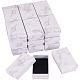 BENECREAT 20 Pack White Marble Effect Rectangle Cardboard Jewellery Pendant Boxes Gift Boxes with Sponge Insert CBOX-BC0001-22-1