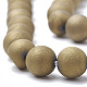 Galvaniser des perles naturelles d'agate altérée géode druzy naturel G-S284-6mm-06-3