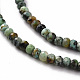 Brins de perles turquoises africaines naturelles (jaspe) G-S362-099-3